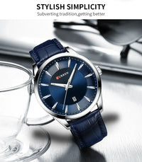 CURREN New Fashion Men Watches with Silicone Strap Top Brand Luxury Sport Auto Date Male Quartz Watch Men Relogio Masculino