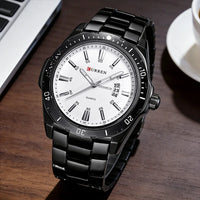 CURREN 8110 Men's Quartz Watch Calendar Luminous Sports Strap Waterproof Casual Cool Wristwatch Male Clock reloj hombre