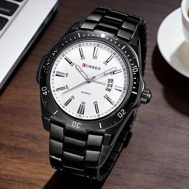 CURREN 8110 Men's Quartz Watch Calendar Luminous Sports Strap Waterproof Casual Cool Wristwatch Male Clock reloj hombre