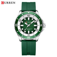Curren 8448 Original Silicone Clock Hands Quartz Watches for Men Army Waterproof Sports Male Wristwatch reloj hombre