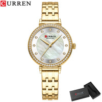Women Watches New Curren Rose gold Silver Ladies Bracelet Watch womens quartz dress wristwatch feminino reloj mujer kol saati
