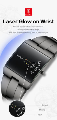 POEDAGAR Fashion Luxury Man Watch Waterproof Watch For Men Casual Stainless Steel Sports Military Men's Quartz Watches Reloj+Box