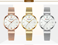 CURREN Fashion Watch for Women Luxury Quartz Gold Elegant Bracelet Wristwatch Female Clock Ladies Dress Stainless Steel Gifts