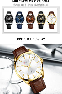 CURREN New Fashion Men Watches with Silicone Strap Top Brand Luxury Sport Auto Date Male Quartz Watch Men Relogio Masculino