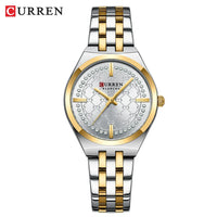 CURREN Luxury Women Watches Fashion Casual FemaleLadies Stainless Steel Quartz Wristwatches Life Waterproof Girlfriend Gift