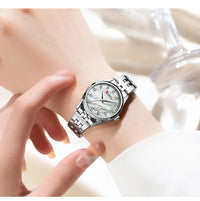 CURREN Elegant Fashion Women's Watches Luxury Brand Original Quartz Watch for Ladies Waterproof Stainless Steel Clock