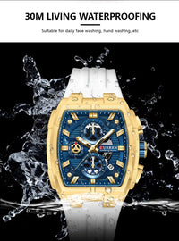 CURREN Men Casual Sport Military Quartz Calendar Wrist Watch for Man Business Leather Waterproof Male Clock Relogio Masculino