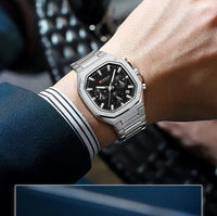 Curren Casual Versatile Men's Square Chronograph Watch (Dial 3.9cm) - CUR232