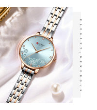 CURREN 9068 Fashion Women Watches Stainless Steel strap Ultra Thin Quartz Watch Woman Romantic Clock Women Watches Montre Femme