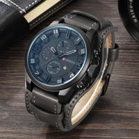 CURREN Top Brand Luxury Mens Watches Male Clocks Date Sport Military Clock Leather Strap Quartz Business Men Watch Gift 8225