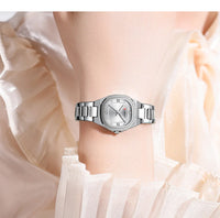CURREN Jam Tangan Perempuan Original Waterproof Quartz Stainless Steel Minimalis Green Watch Women 9104