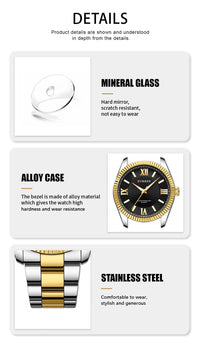 CURREN 8453 Men's Quartz Watches Fashion Elegant Simple White Clock Stainless Steel Strap Wristwatch for Male Gift