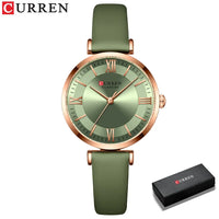 CURREN Top Luxury Brand Watch for Women Leather Watches Ladies Casual Quartz Watch Quartz Women's Wristwatch Montre Femme Relogi