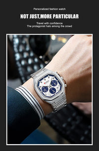 Curren Casual Versatile Men's Square Chronograph Watch (Dial 3.9cm) - CUR232