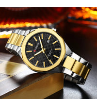 CURREN Men Watch Fashion Classial Luminous with Date Stainless Steel Band Relogio Masculino