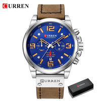 CURREN 8314 Watch For Men Top Brand Luxury Leather Quartz Men Watches Date Business Sport Male Wristwatch Clock Montre Homme
