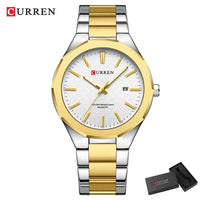 CURREN Men Watch Fashion Classial Luminous with Date Stainless Steel Band Relogio Masculino