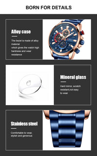 CURREN Men's Exquisite Sports Multifunction Watch New Luxury Stainless Steel Quartz Watch with Luminous Hand Clock часы мужские