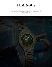 CURREN Luxury Brand Simple Style Quartz Watch for Women NEW Dress Ladies Wristwatches with Rhinestones