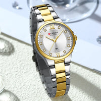 CURREN Women's Luxury Brand Watches Simple Quartz Auto Date Wristwatch Female Waterproof Clock Luminous Hands 9107
