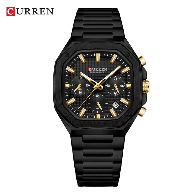 Curren Casual Versatile Men's Square Chronograph Watch (Dial 3.9cm) - CUR232