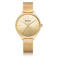 CURREN Fashion Women Watch Top Brand Luxury Ladies Girl Wristwatch Silver Stainless Steel Bracelet Classic Female Clock 9024