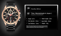 CURREN Men Watches Top Brand Luxury Men Military Wristwatches Full Steel Men Sports Watch Waterproof Relogio Masculino Montre