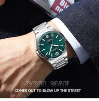 CURREN Men Quartz Movement Watch Waterproof Luminous Men's Watch, Stainless Steel Strap Business Watches