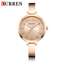CURREN Fashion Women Watches Top Brand Luxury Ladies Girl Wristwatch Silver Stainless Steel Bracelet Classic Female Clock 9012