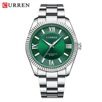 CURREN 8453 Men's Quartz Watches Fashion Elegant Simple White Clock Stainless Steel Strap Wristwatch for Male Gift