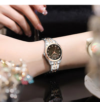 CURREN Elegant Fashion Women's Watches Luxury Brand Original Quartz Watch for Ladies Waterproof Stainless Steel Clock