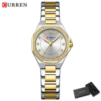Curren Women's Sparkling Rhinestone Blanche Watch (Dial 2.1 cm) - CUR229
