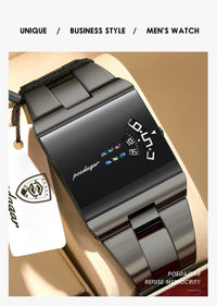 POEDAGAR Fashion Luxury Man Watch Waterproof Watch For Men Casual Stainless Steel Sports Military Men's Quartz Watches Reloj+Box