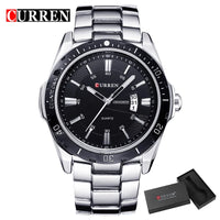 CURREN 8110 Men's Quartz Watch Calendar Luminous Sports Strap Waterproof Casual Cool Wristwatch Male Clock reloj hombre