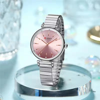 CURREN 9081 Exquisite Women's Quartz Watch Round Silver Gold Clock Simple Fashion Casual Women's Luxury Watch Relojes De Mujer