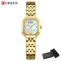 CURREN Elegant Fashion Women's Watches Luxury Brand Original Quartz Watch for Ladies Waterproof Stainless Steel Luminous Date