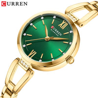 CURREN 9092 Women's Roman Letter Chain Watch Waterproof Small Dial Women's Fashion Watch Ladies' wristwatch