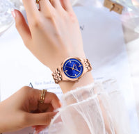 CURREN Original Unique Dial Quartz Watch for Women Fashion Elegant Ladies Watches Stainless Steel Waterproof Women's Wristwatch