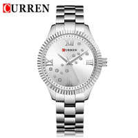 CURREN New Fashion Women Watches Top Brand Luxury Lady Girl Wristwatch Black Stainless Steel Bracelet Female Clock Gift 9009