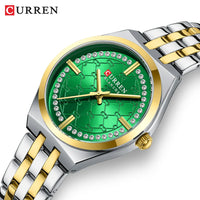 CURREN Luxury Women Watches Fashion Casual FemaleLadies Stainless Steel Quartz Wristwatches Life Waterproof Girlfriend Gift