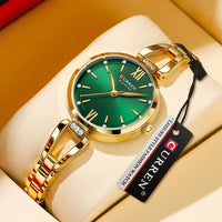 CURREN High Quality Ladies Casual Bracelet Watches Women's Simple Vintage Watches for Women Dial Stainless steel Wristwatch
