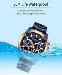 CURREN Quartz Watch for Men Top Brand Luxury Fashion Business Watches Steel Waterproof Man Sport Wristwatch Relogio Masculino