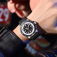 CURREN 8448 Men's Fashion Quartz Watch Outdoor Large Dial Luminous Waterproof Silicone Strap Sport Wristwatch Reloj Hombre