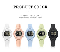 CURREN Woman Fashion Watches Fashion Sports Watch Silicone Strap 3ATM Waterproof Time Display Women's LED Digital Watch Gift