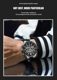 CURREN 8489 New Mens Watches Waterproof Sports Watch Silicone Strap Chronograph Quartz Wristwatch Relogios Masculino+BOX