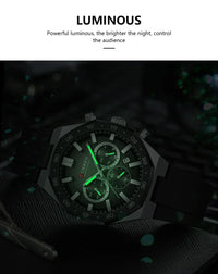 CURREN 8489 New Mens Watches Waterproof Sports Watch Silicone Strap Chronograph Quartz Wristwatch Relogios Masculino+BOX