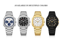 Curren Casual Versatile Men's Square Chronograph Watch (Dial 3.9cm) - CUR232