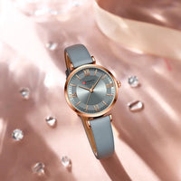 CURREN 9079 Elegant Women's Quartz Watch Fashion Casual Leather Strap Waterproof Clock Business Lady Watch Gift Reloj Mujer