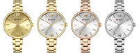 CURREN 9017 Roman Numeral Quartz Watch for Ladies, Waterproof Minimalist Casual Wristwatch with Stainless Steel Strap