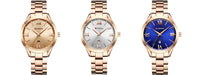 CURREN 9007 Fashion Women Quartz Watch Waterproof Minimalist Calendar Wristwatch with Roman Numerals